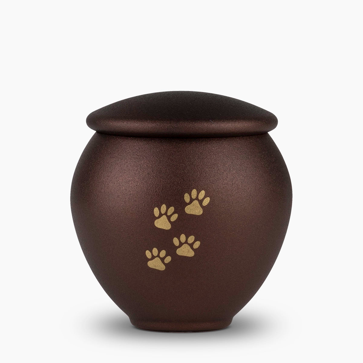 Bronze and Gold Pawprints Pet Urn for Ashes Small