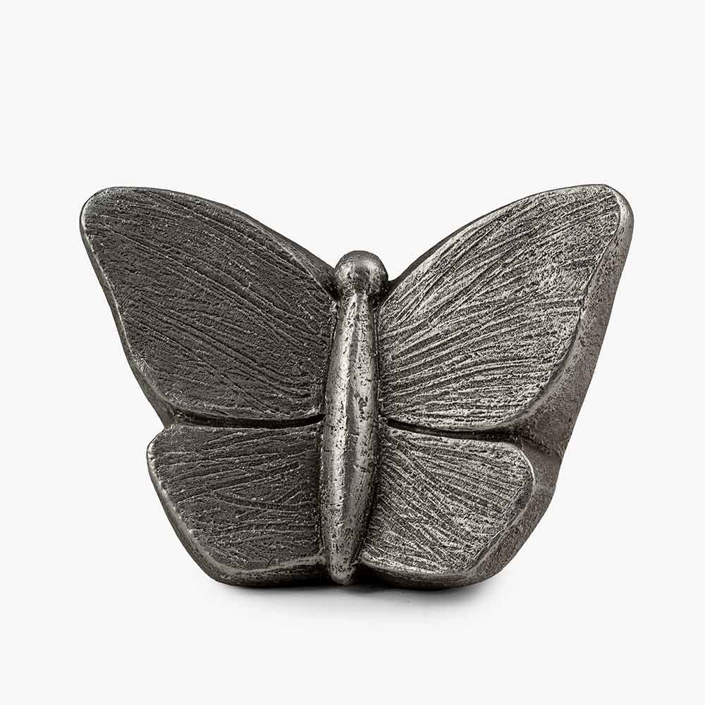 Butterfly Small Urn for Ashes in Silver
