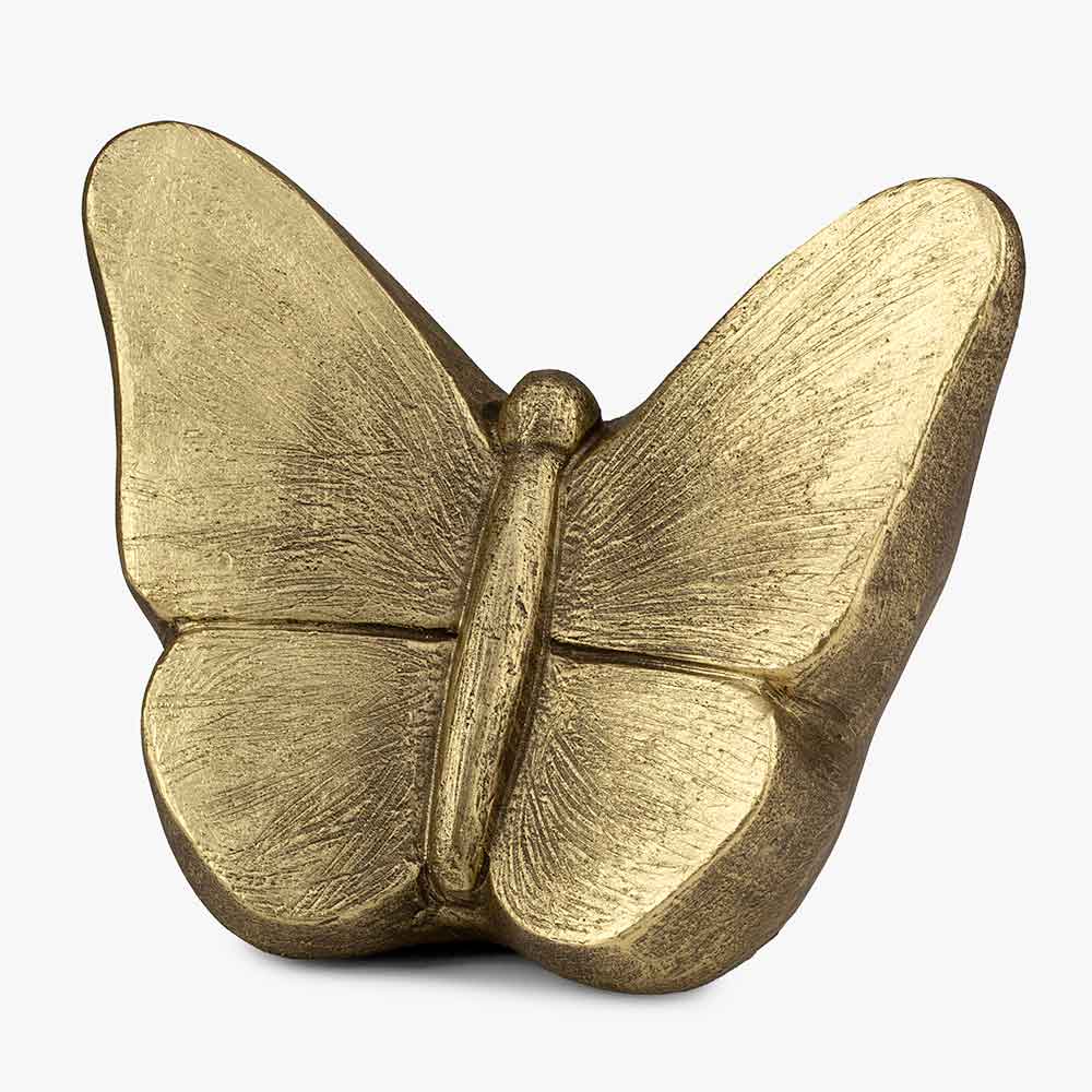 Butterfly Urn for Ashes in Gold
