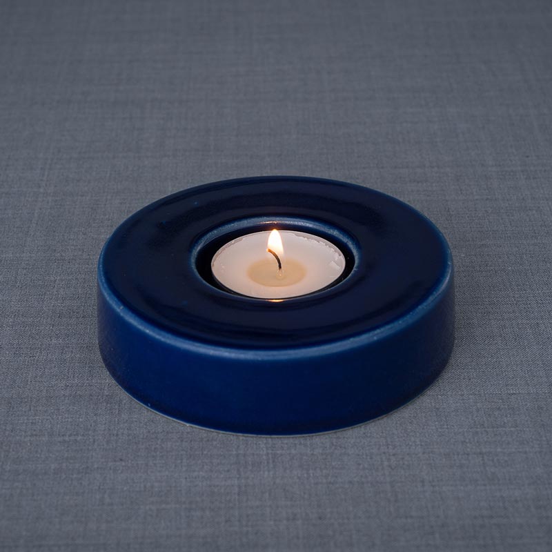 Caleo Keepsake Candle in Metallic Blue
