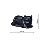 Lying Cat Urn for Ashes in Glossy Black