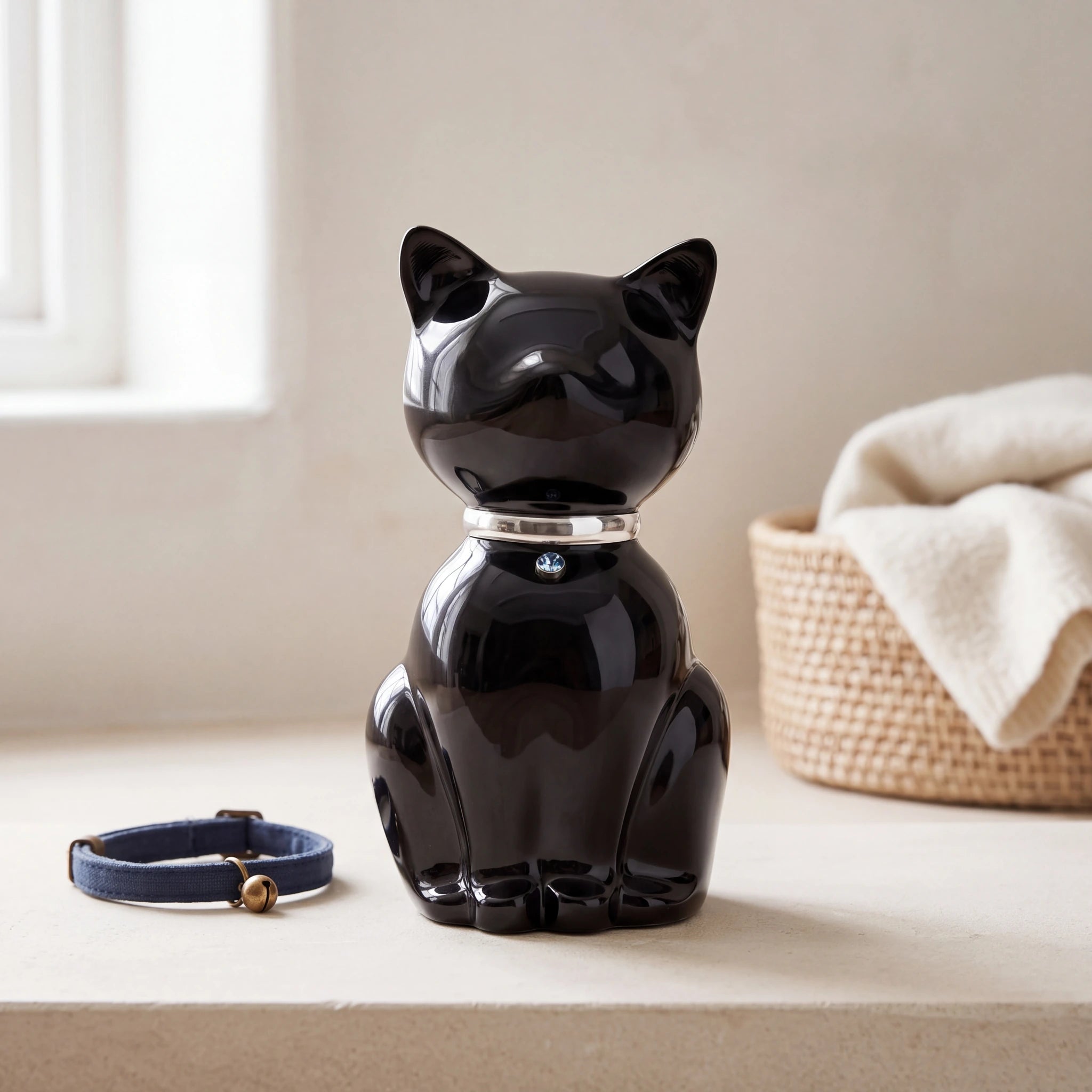 Cat-Urn-for-Ashes-in-Onyx-Silver-pet_hearth_basket