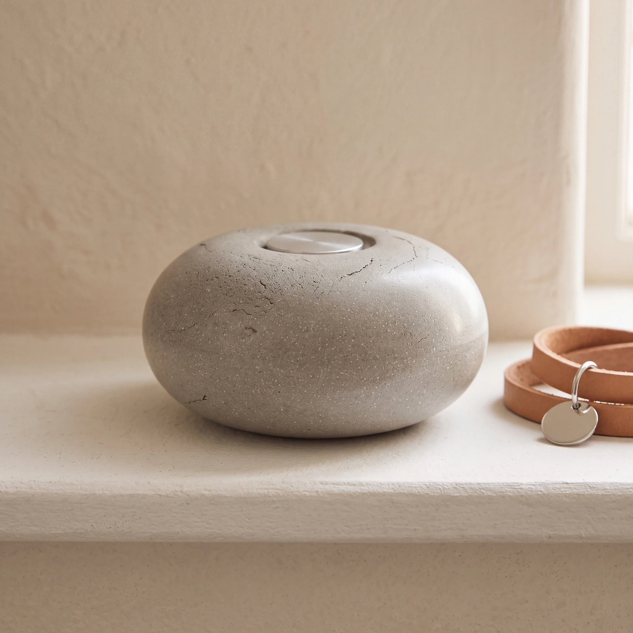 Cave-Pet-Urn-for-Ashes-pet_collar_ledge