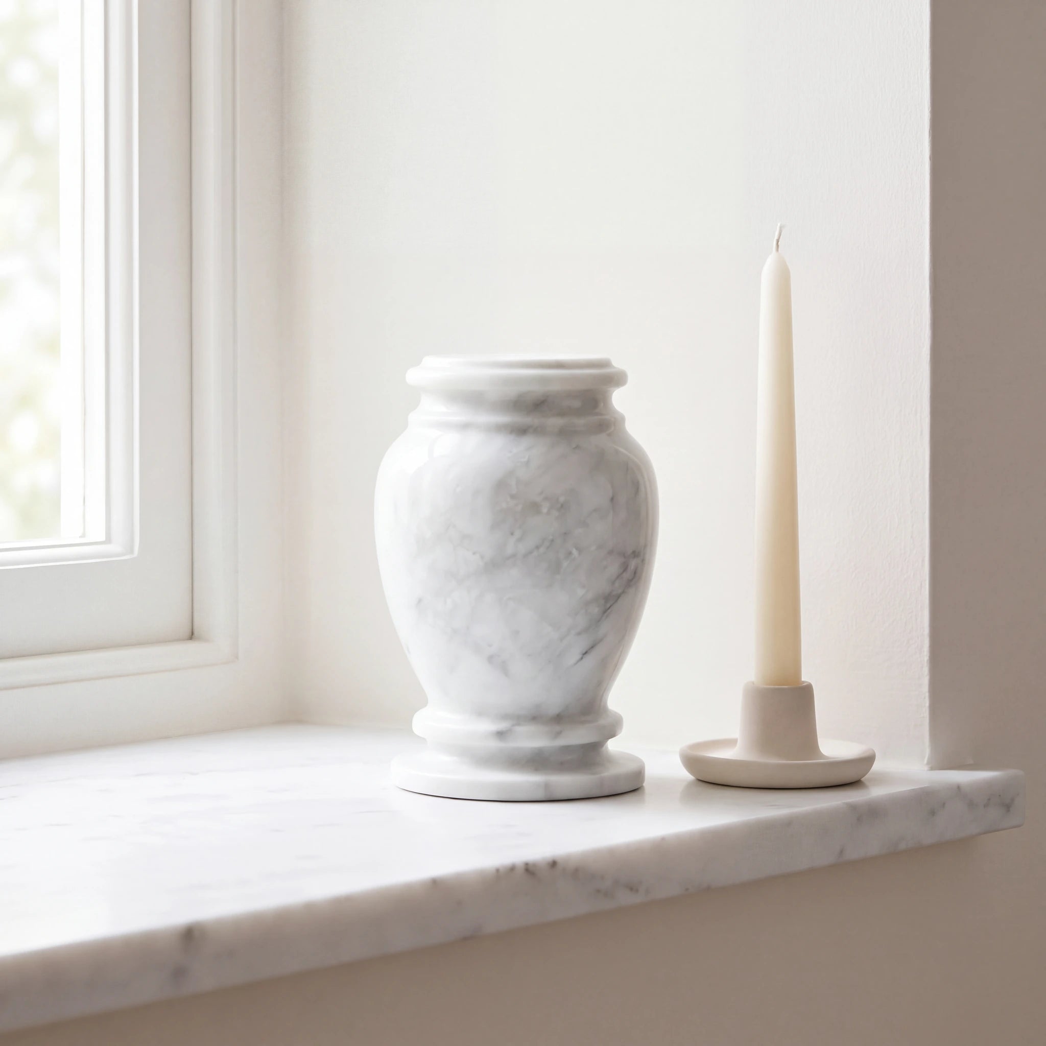 Classic-Marble-Keepsake-Urn-for-Ashes-in-Grey-Marble-Ledge
