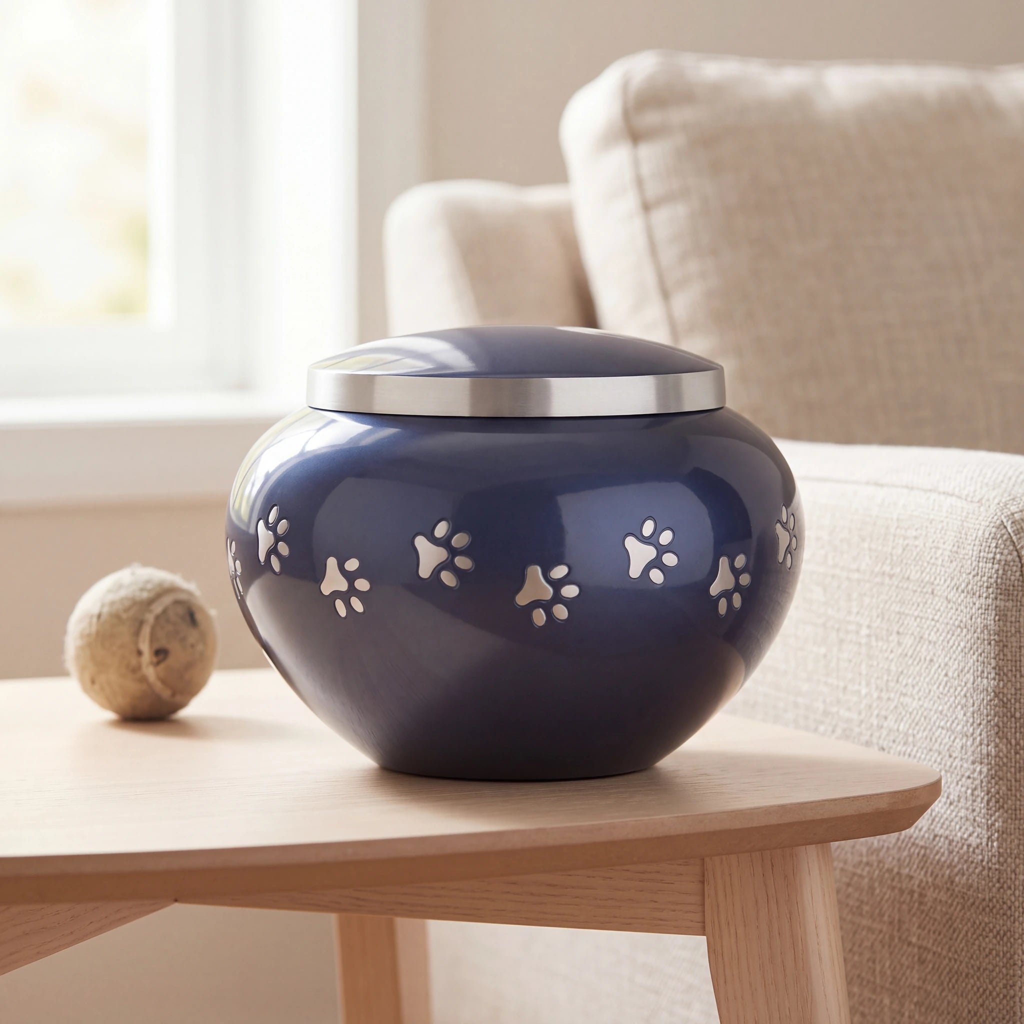 Classic-Pawprints-Pet-Urn-for-Ashes-in-Midnight-Blue-Silver-Large-pet_reading_nook