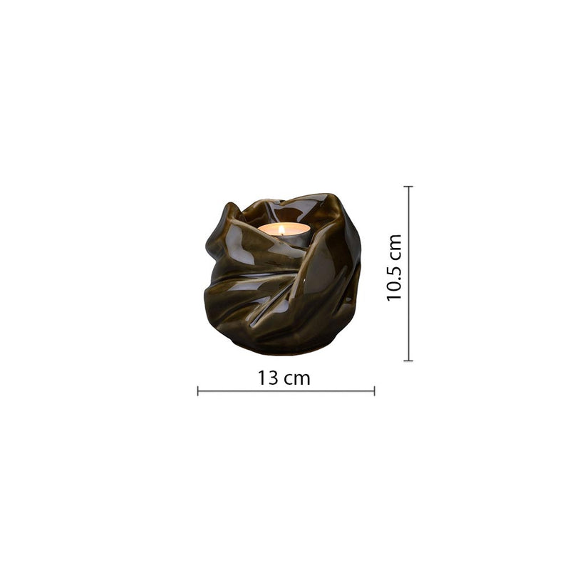 Comfort Candle Small Urn for Ashes in Brown