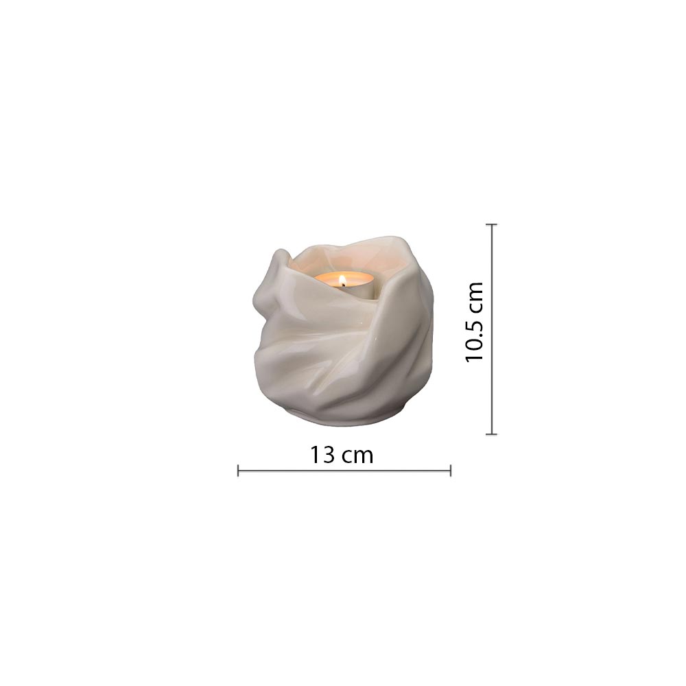 Comfort Candle Small Urn for Ashes in Cream