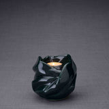 Comfort Candle Small Urn for Ashes in Green