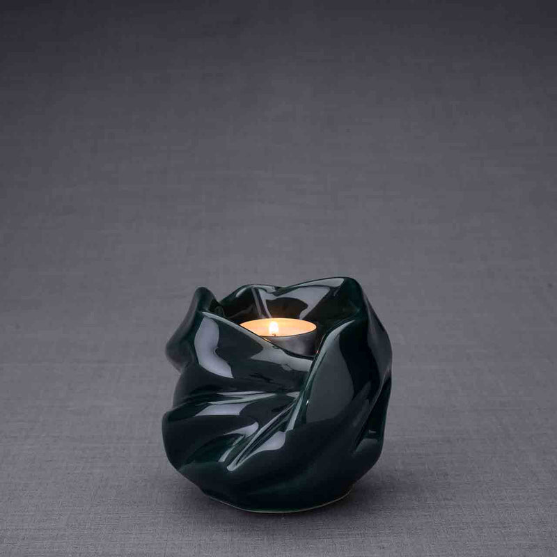 Comfort Candle Small Urn for Ashes in Green