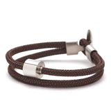 Corded Ashes Bracelet For Men Brown