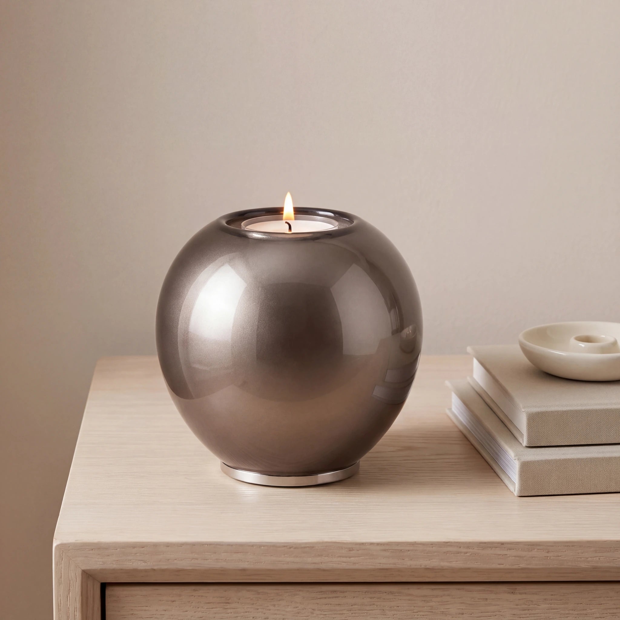 Crystal-Candle-Small-Urn-for-Ashes-in-Titanium-Grey-keepsake_books_dish