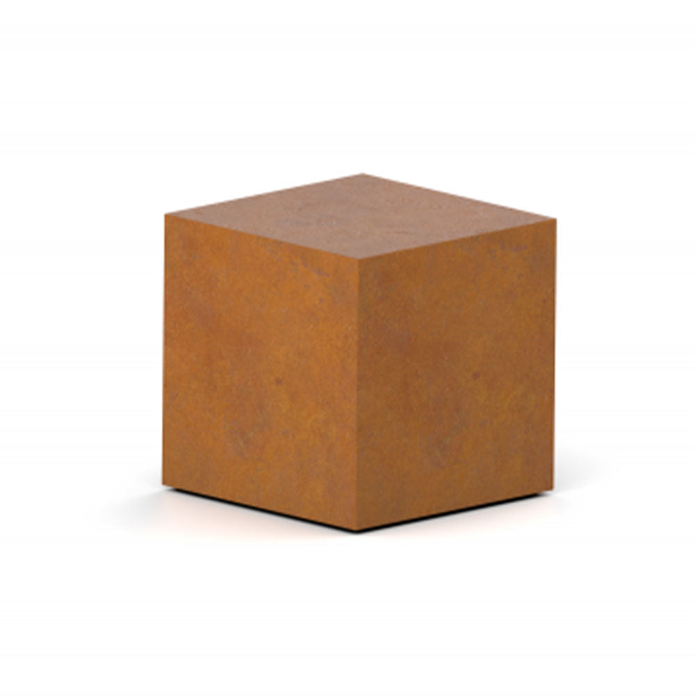 Cube Extra Small Urn for Ashes in Corten Steel