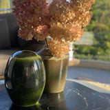 Deep Green Modern Adult Cremation Urn for Ashes