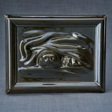 Portrait Dog Urn for Ashes in Brown