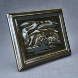 Portrait Dog Urn for Ashes in Brown