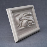 Portrait Dog Urn for Ashes in Cream