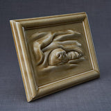 Portrait Dog Urn for Ashes in Dark Sand