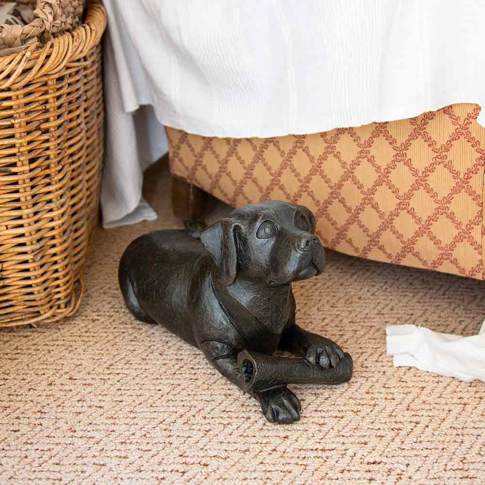 Dog with Bone Urn for Ashes