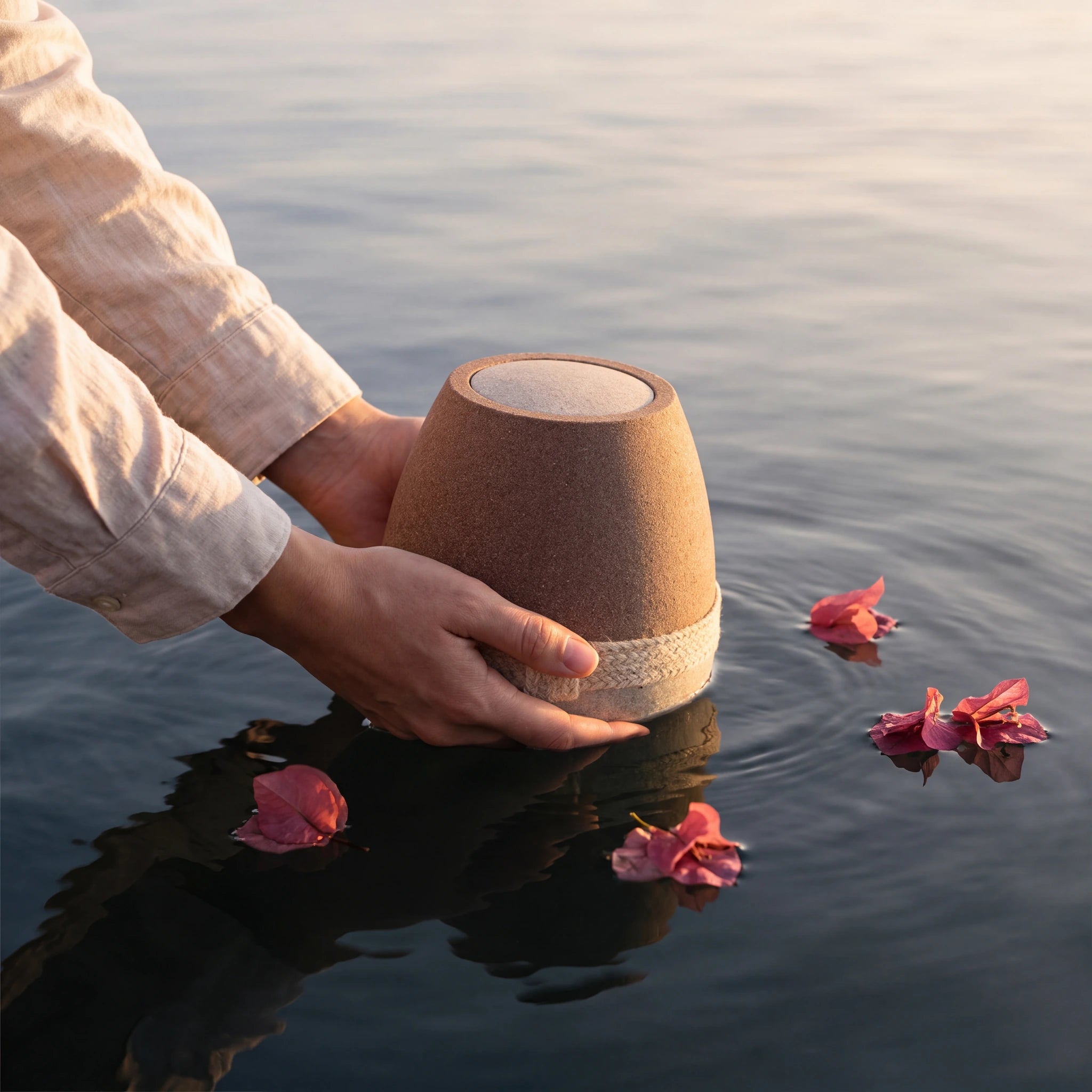 Dome Samsara Biodegradable Urn for Ashes – Medium