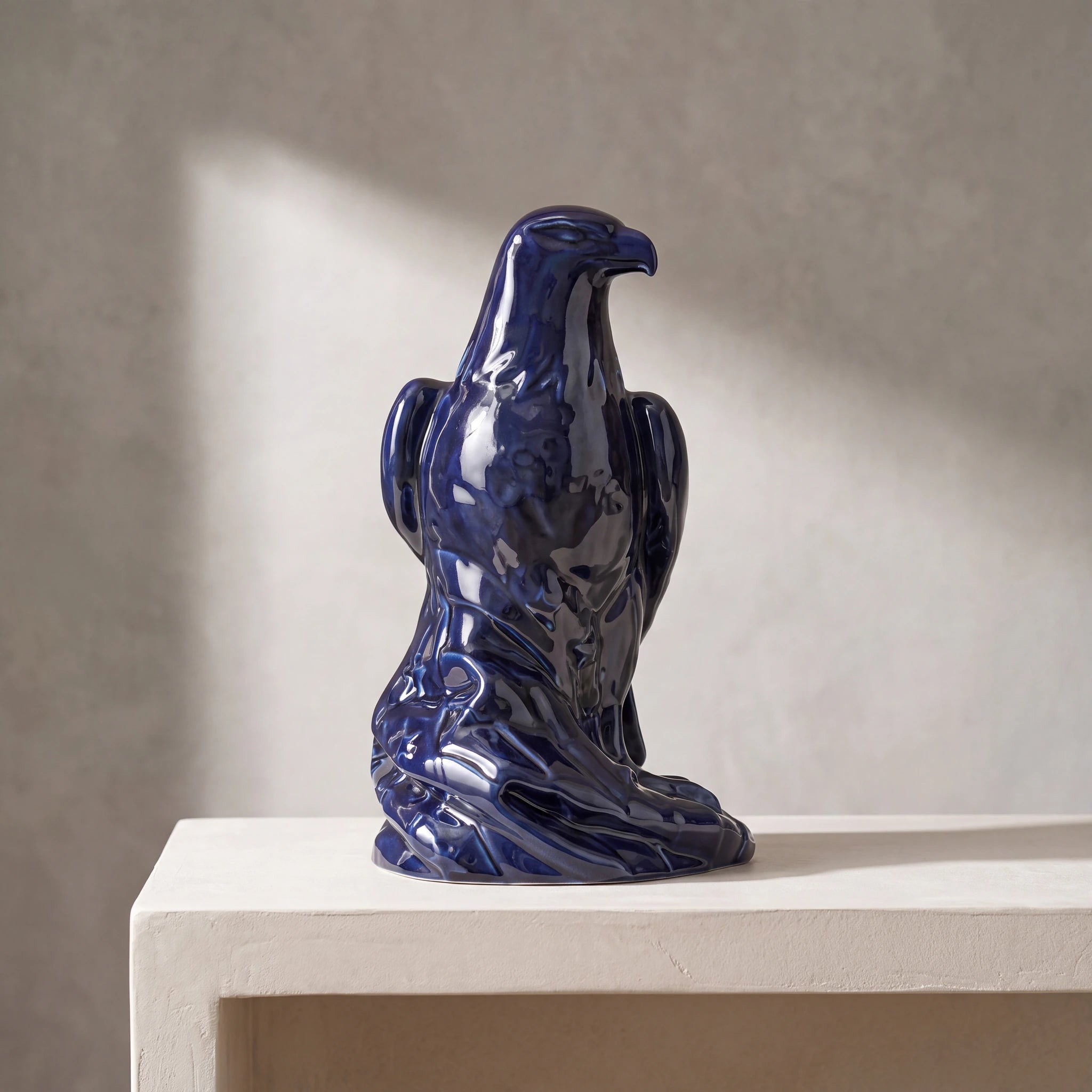Eagle Adult Cremation Urn for Ashes in Metallic Blue