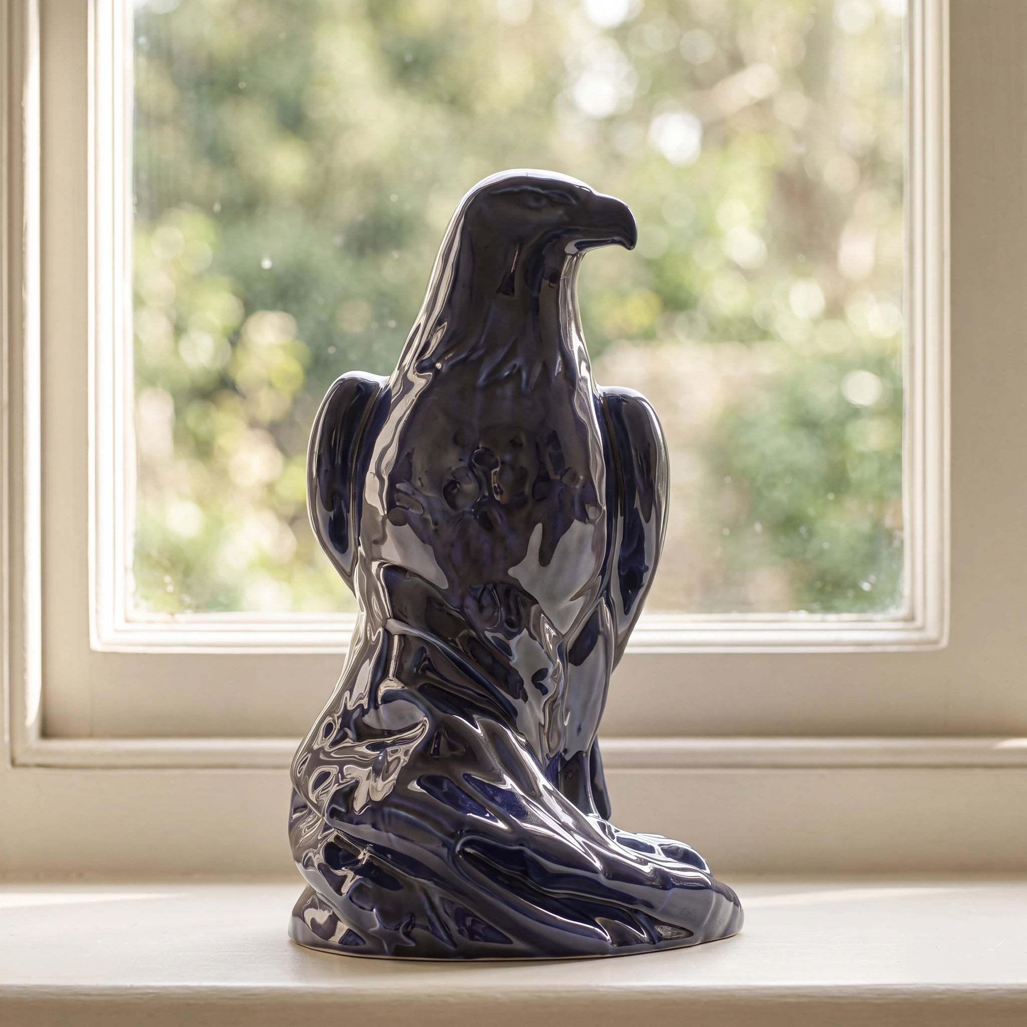 Eagle Adult Cremation Urn for Ashes in Metallic Blue