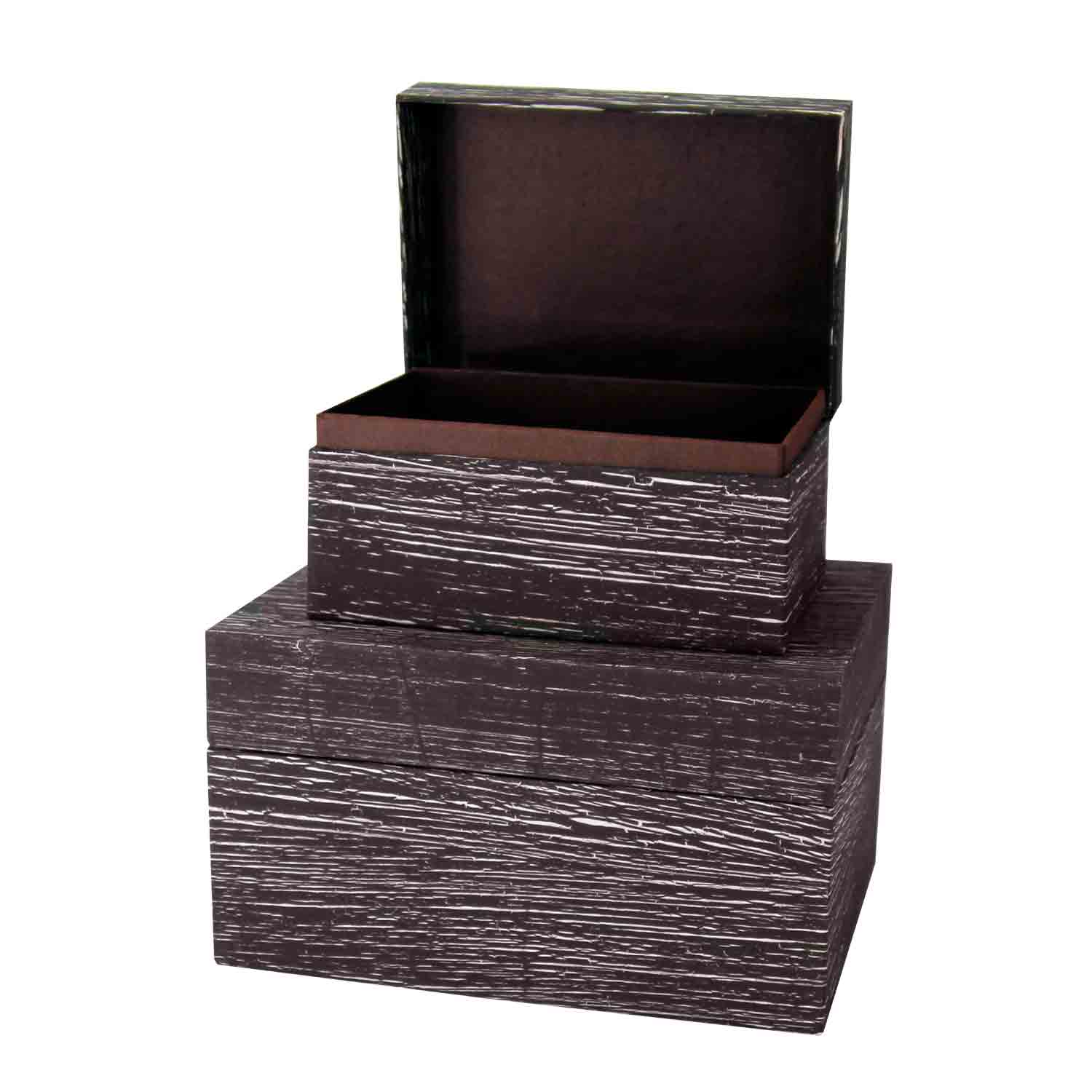 EarthUrn Chest Biodegradable Urn for Ashes in Embossed Brown - Adult
