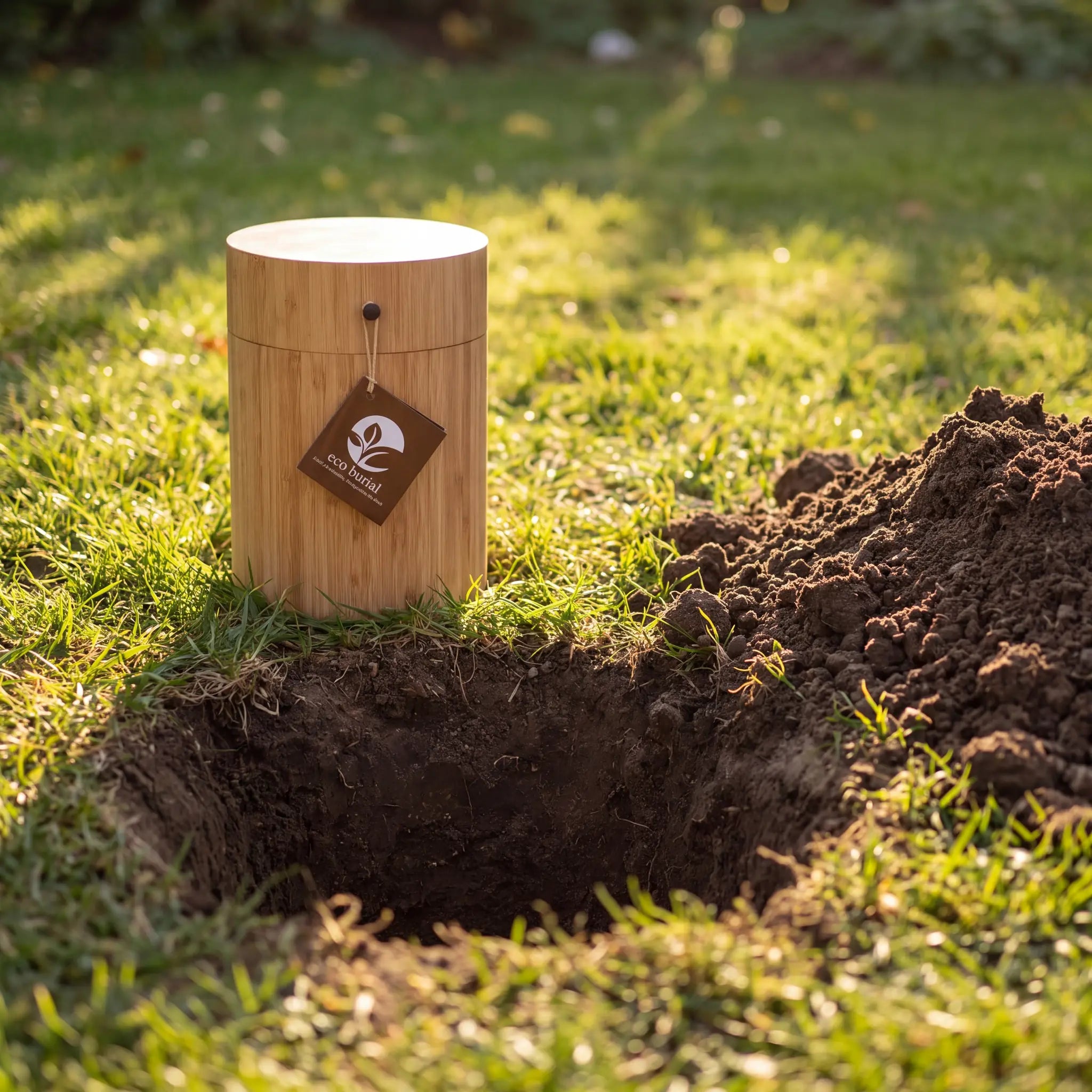 Eco Burial Bamboo Biodegradable Urn for Ashes – Adult