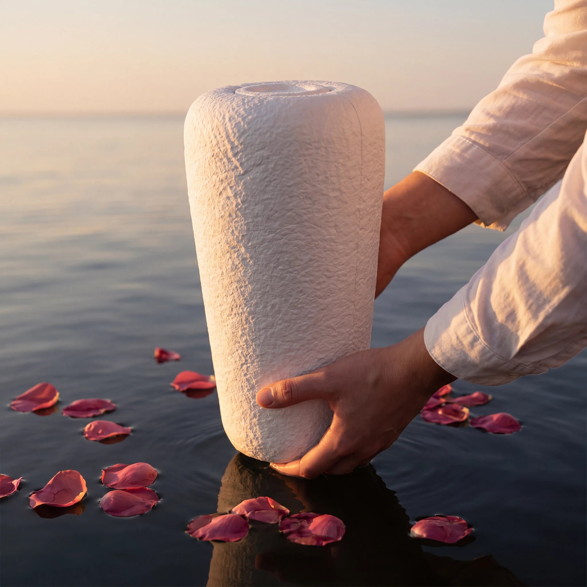 Eco Water Biodegradable Urn for Ashes – Adult