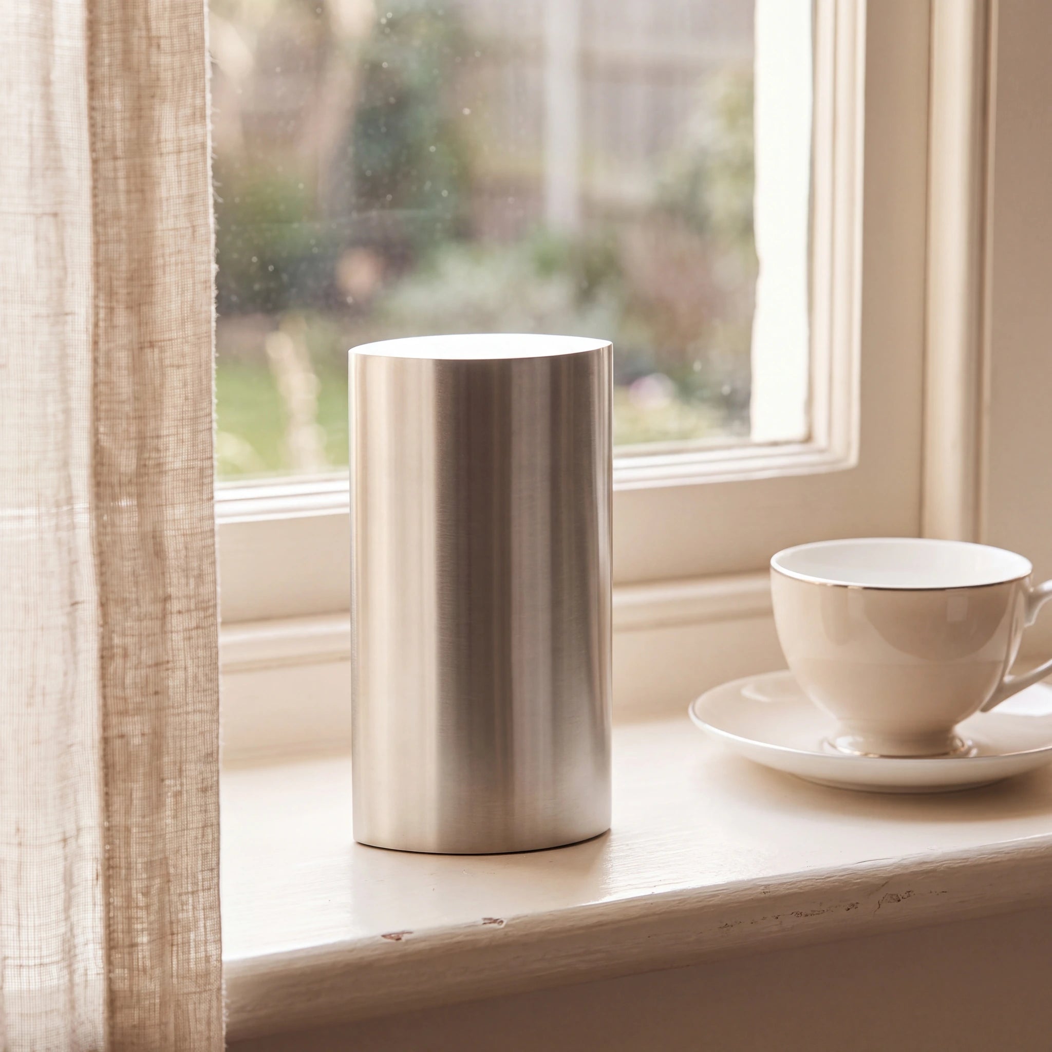 Ellipse-Small-Urn-for-Ashes-in-Stainless-Steel-keepsake_teacup_sill