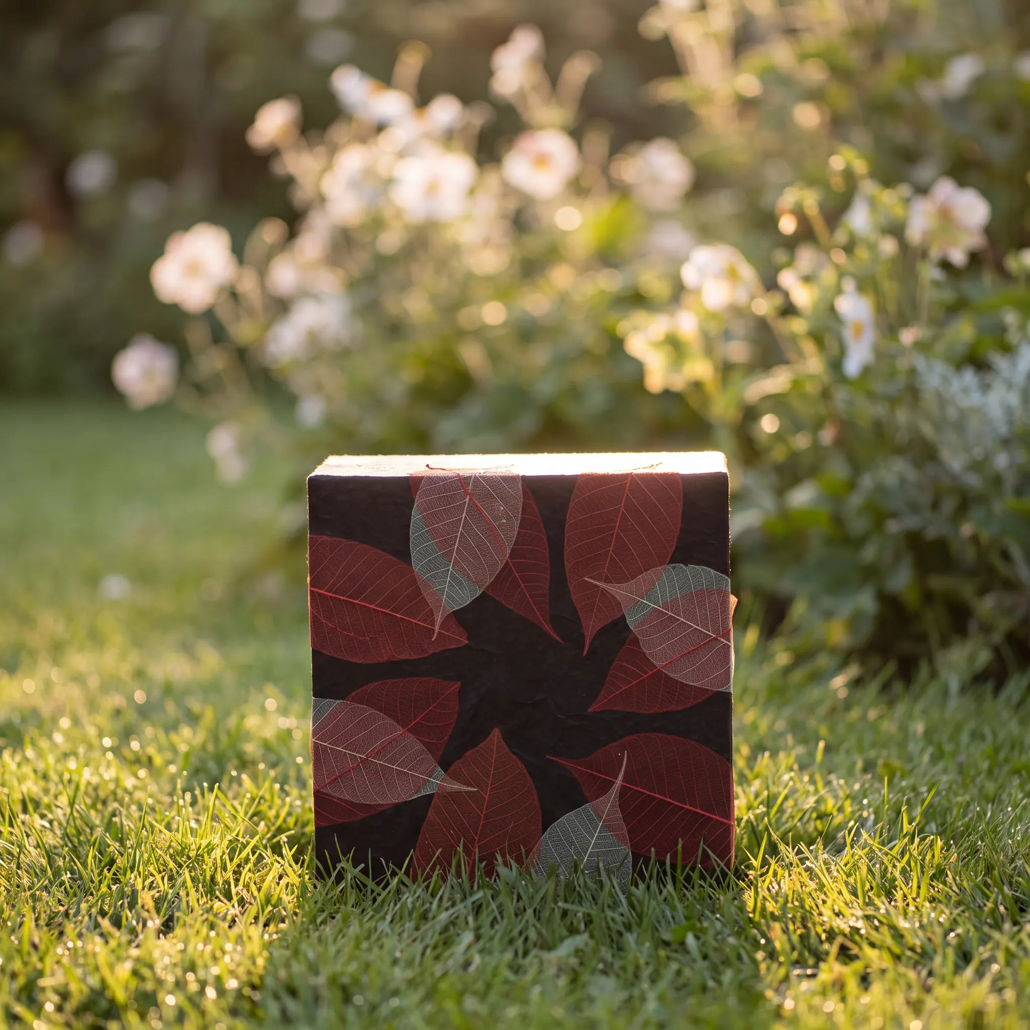Embrace Biodegradable Urn for Ashes in Autumn Leaves - Adult
