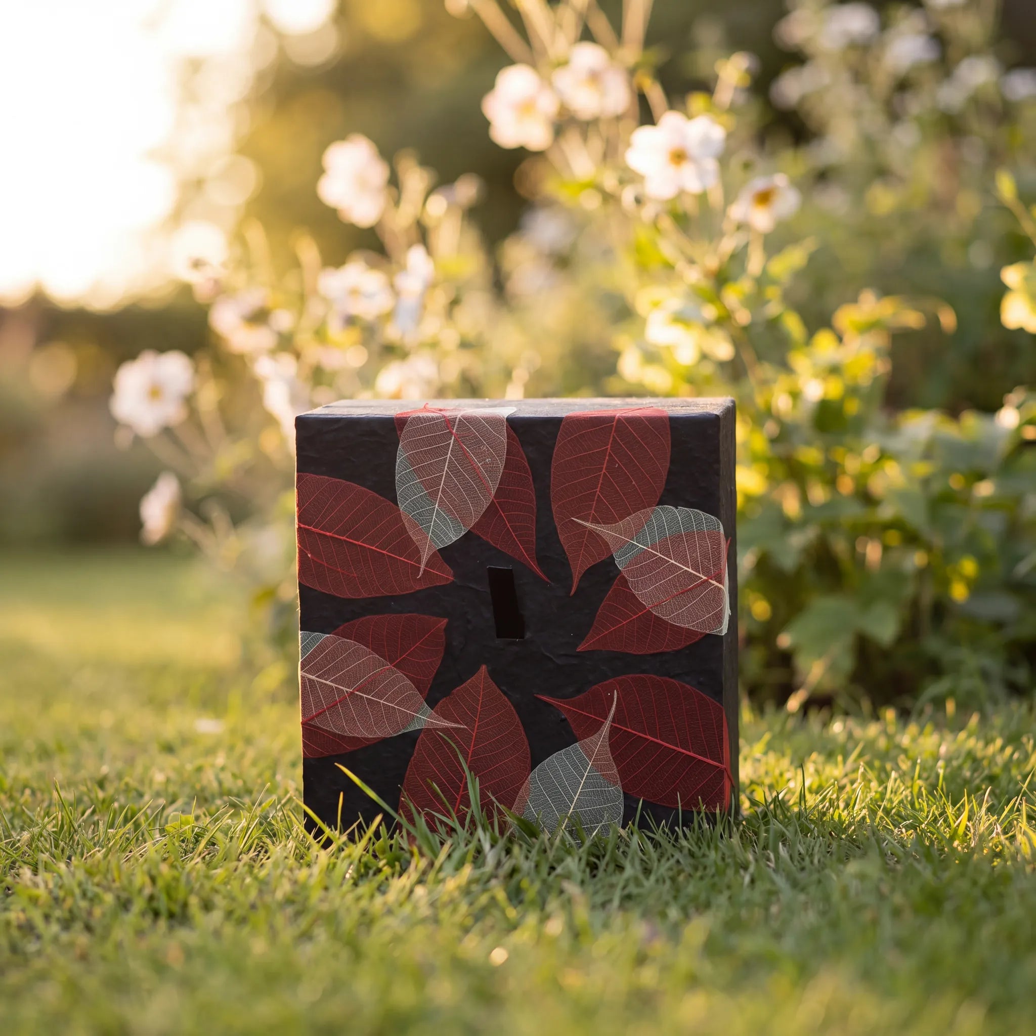 Embrace Biodegradable Urn for Ashes in Autumn Leaves - Medium