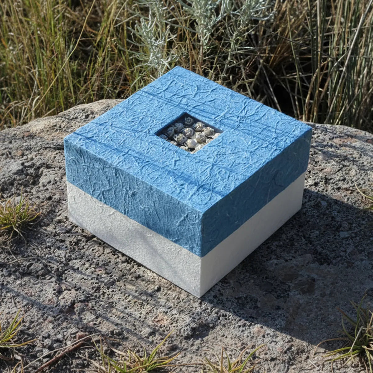 Embrace Biodegradable Urn for Ashes in Blue - Adult