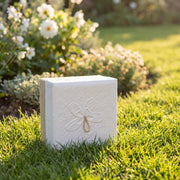 Embrace Biodegradable Urn for Ashes in White Hemp - Adult