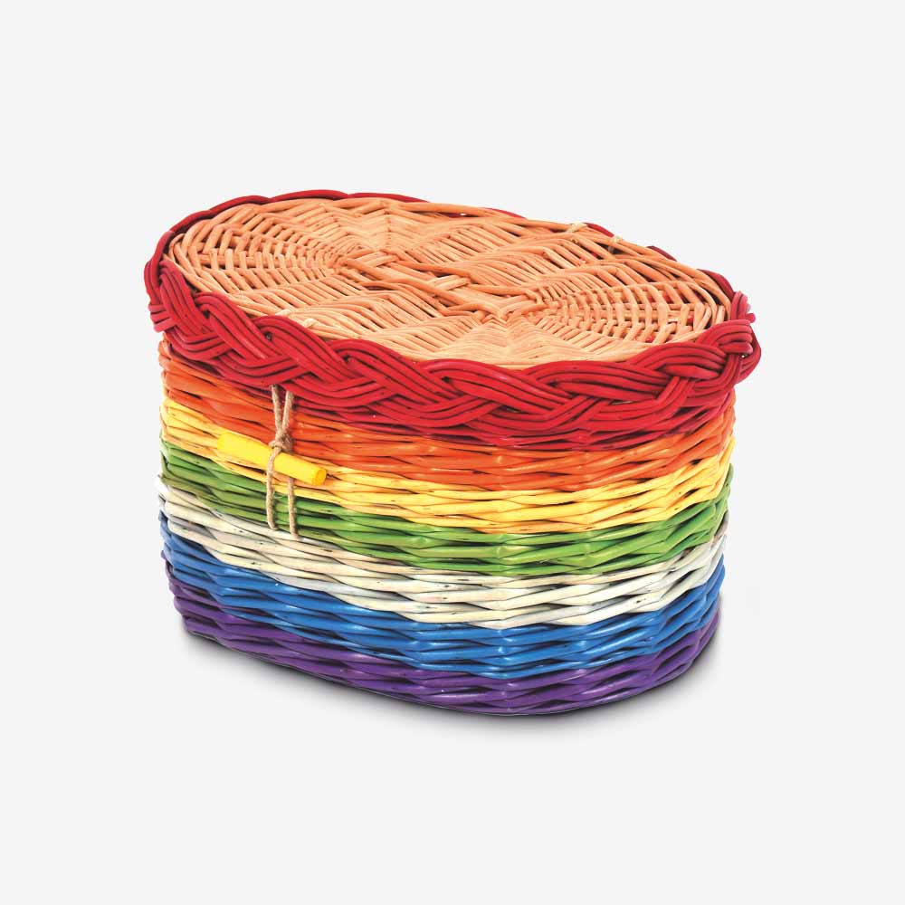 English Willow Rainbow Poplar Biodegradable Urn for Ashes