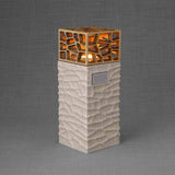 Eternal Lantern Candle Adult Cremation Urn for Ashes in Crackle Glaze