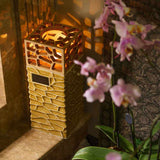 Eternal Lantern Candle Adult Cremation Urn for Ashes in Dark Sand