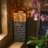 Eternal Lantern Candle Adult Cremation Urn for Ashes in Matte Black