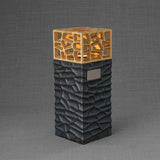 Eternal Lantern Candle Adult Cremation Urn for Ashes in Matte Black