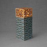 Eternal Lantern Candle Adult Cremation Urn for Ashes in Oily Green