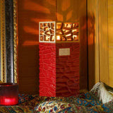 Eternal Lantern Candle Adult Cremation Urn for Ashes in Red