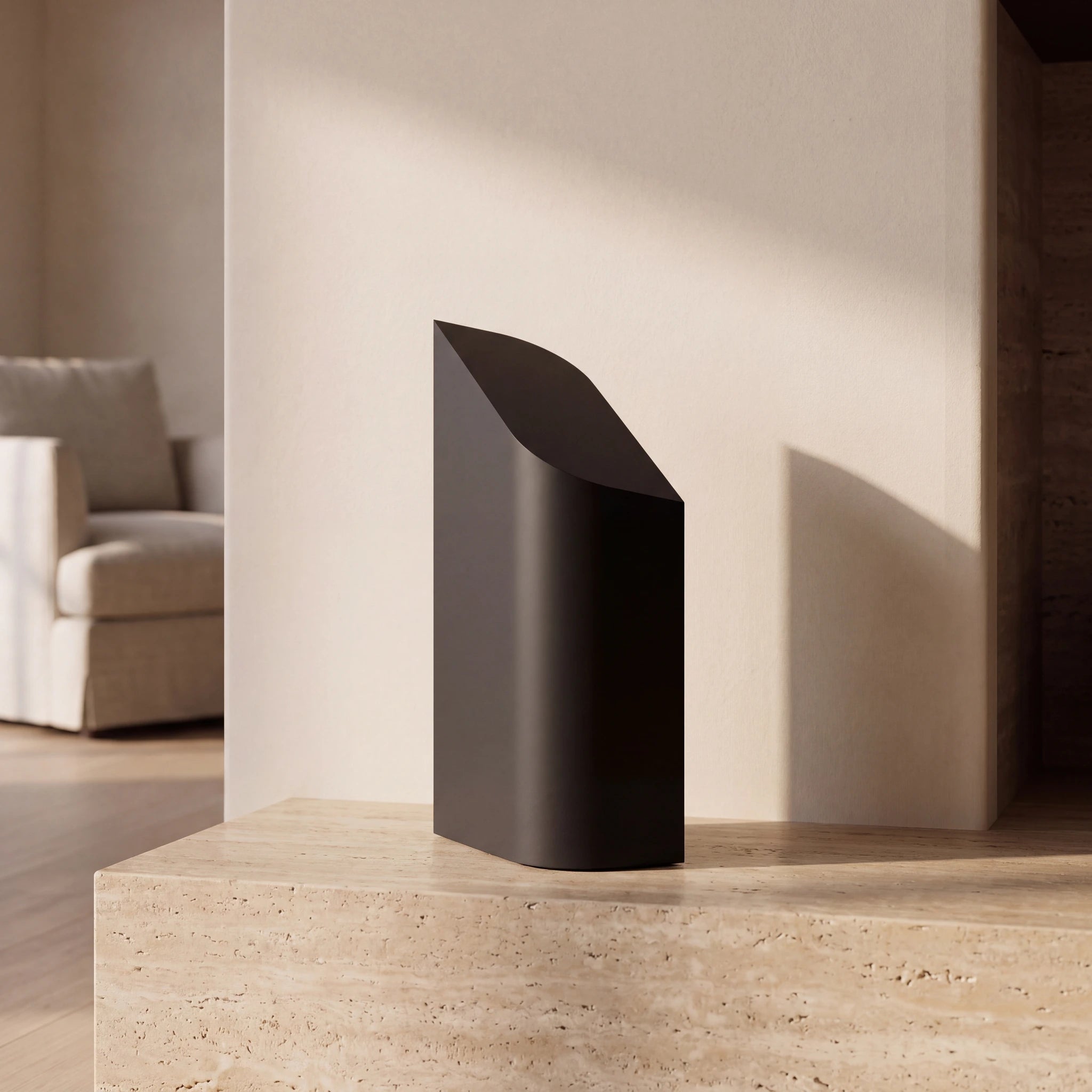 Flame-Adult-Cremation-Urn-for-Ashes-in-Matte-Black-Stainless-Steel-amto_hearth
