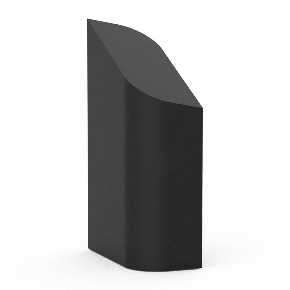 Flame Adult Cremation Urn for Ashes in Matte Black Stainless Steel