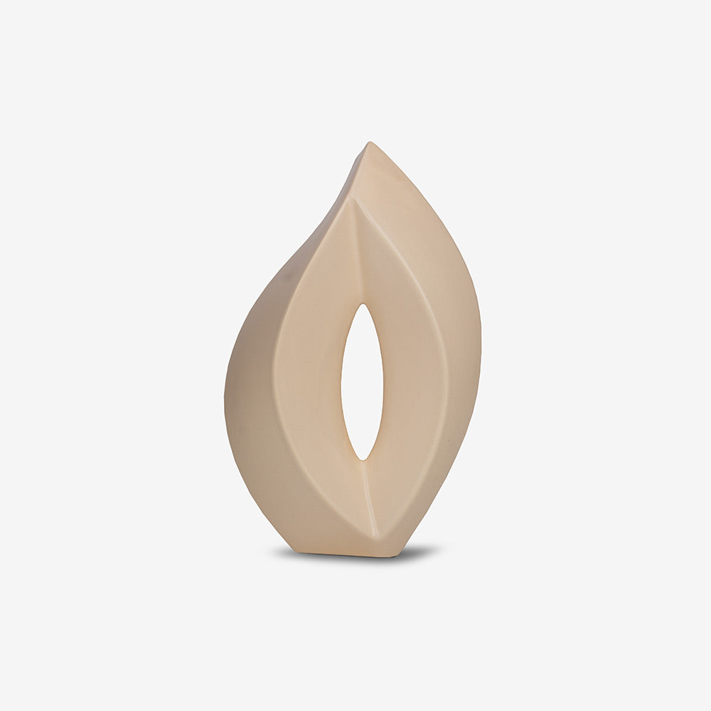 Flame Medium Urn for Ashes in Cream