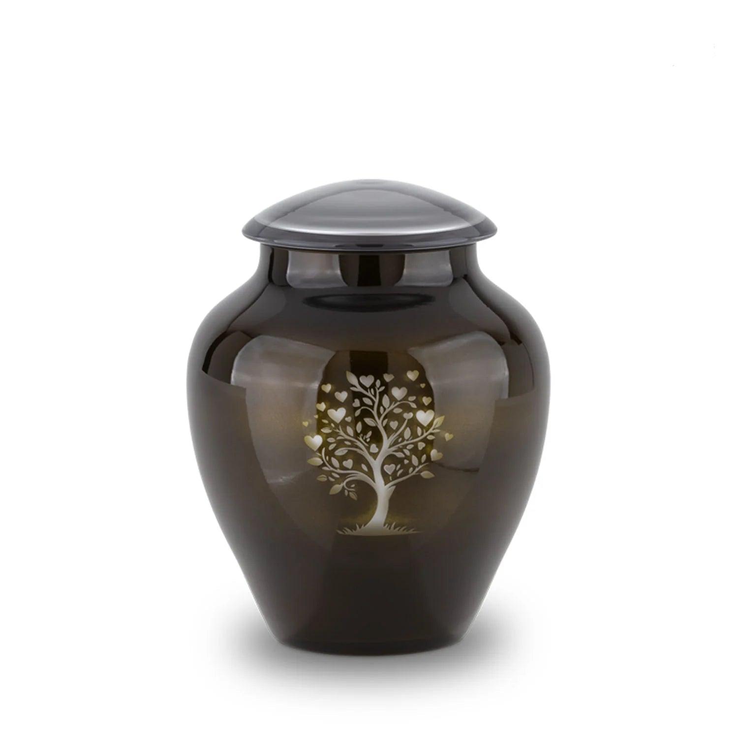 Crystal Tree Adult Cremation Urn for Ashes in Green