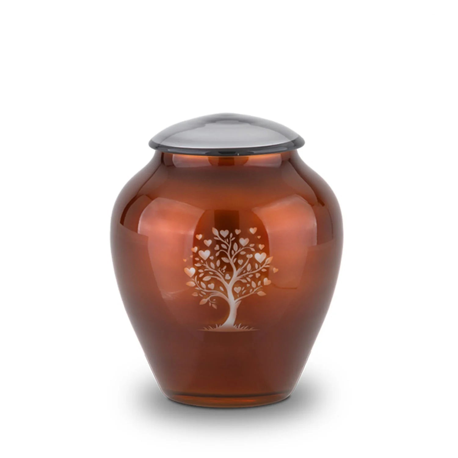Crystal Tree Adult Cremation Urn for Ashes in Terracotta