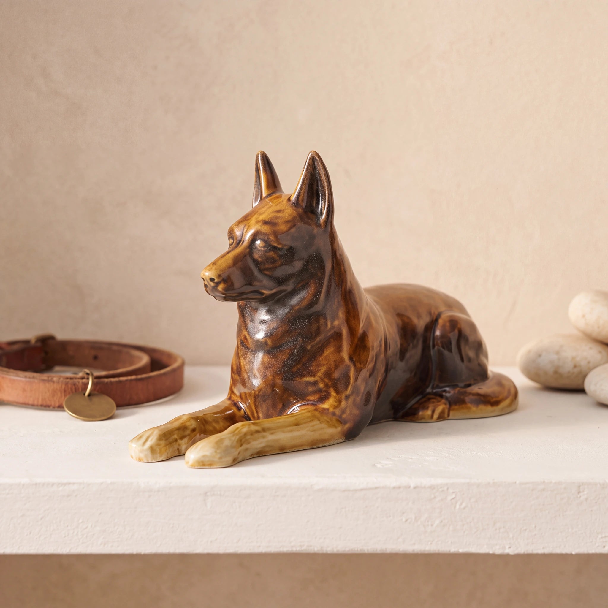 German-Shepherd-Pet-Urn-for-Ashes-in-Brown-pet_collar_ledge