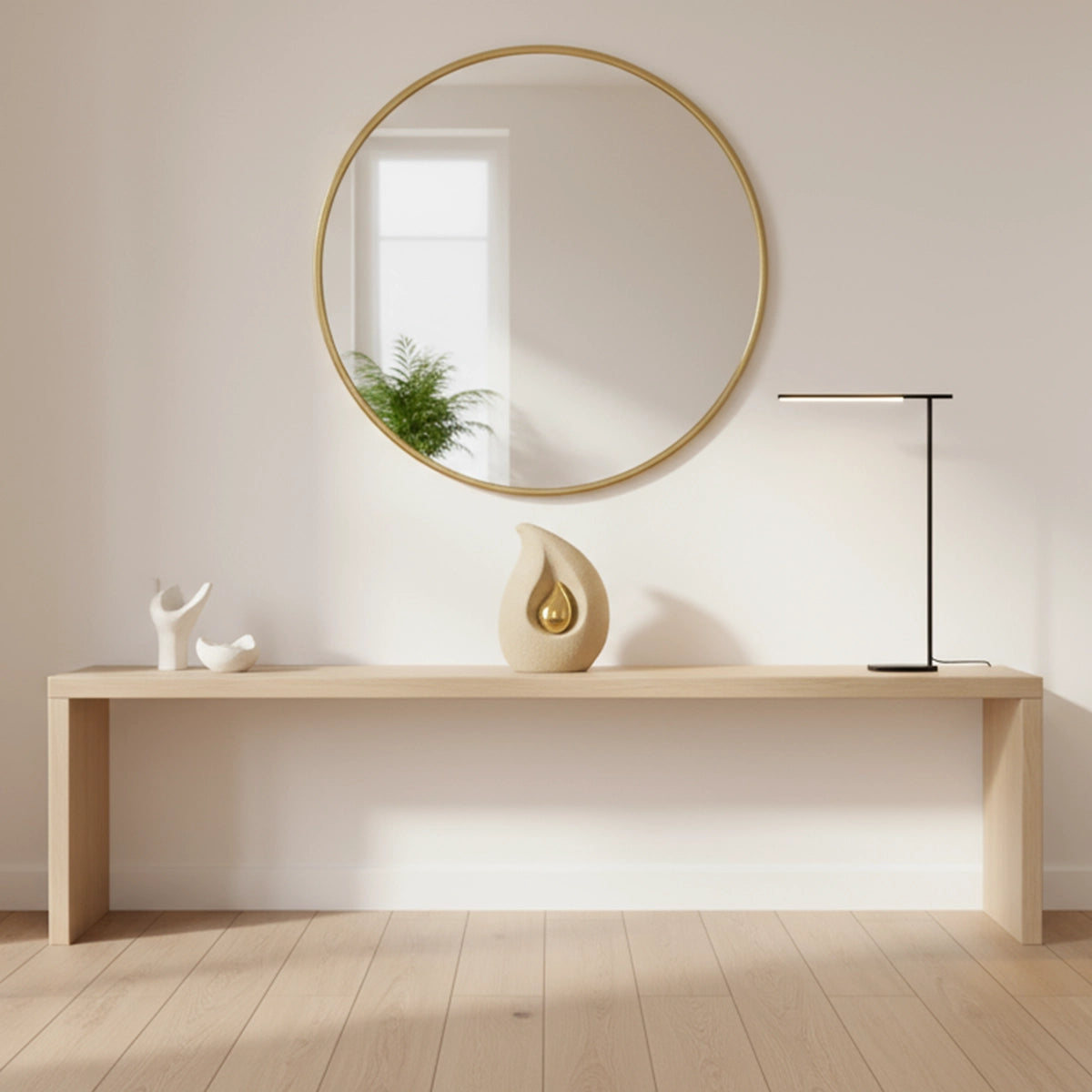 Golden Teardrop Medium Urn for Ashes