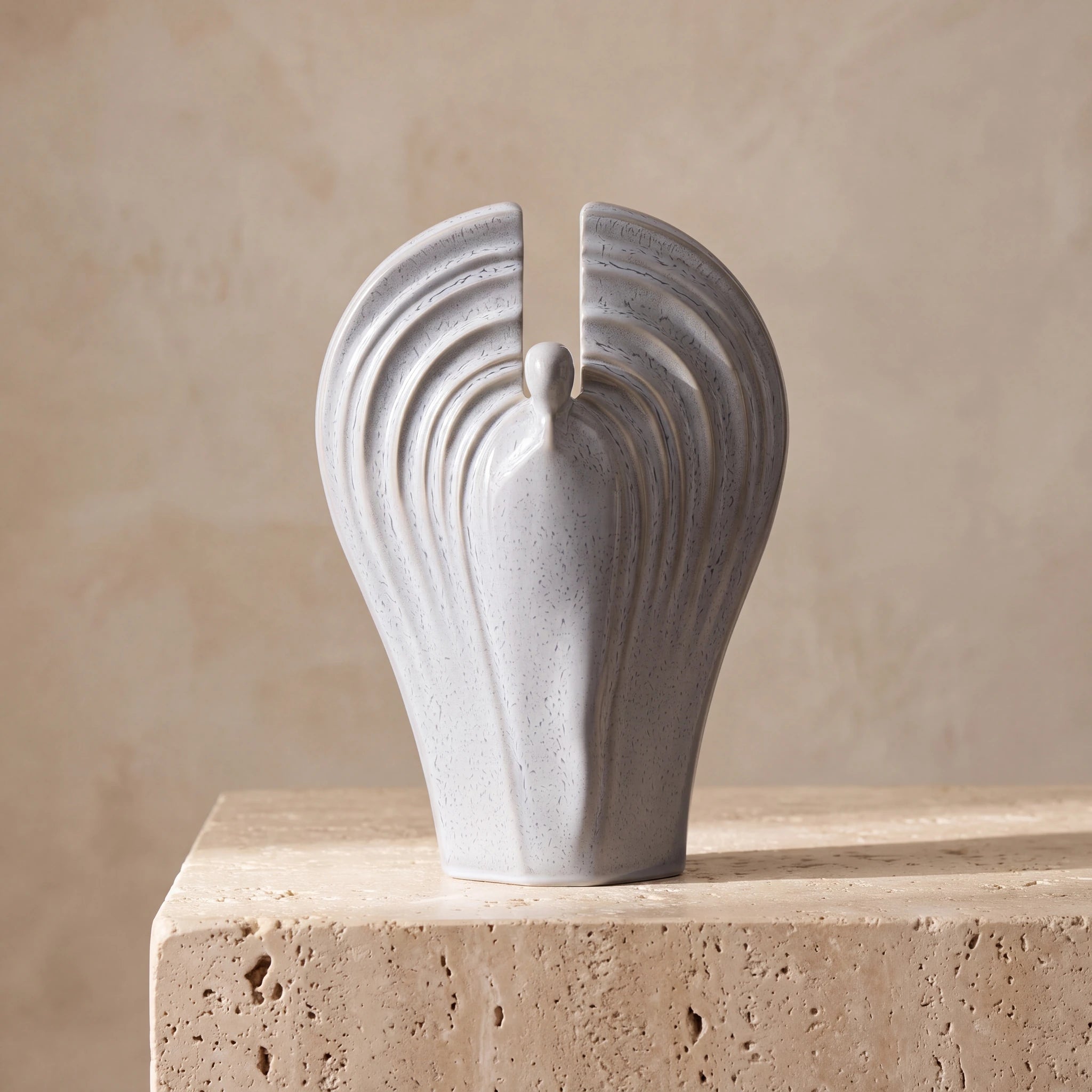 Guardian Angel Adult Cremation Urn for Ashes in Grey
