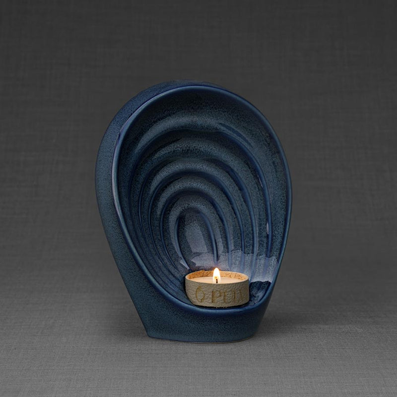 Guardian Angel Small Urn for Ashes in Blue