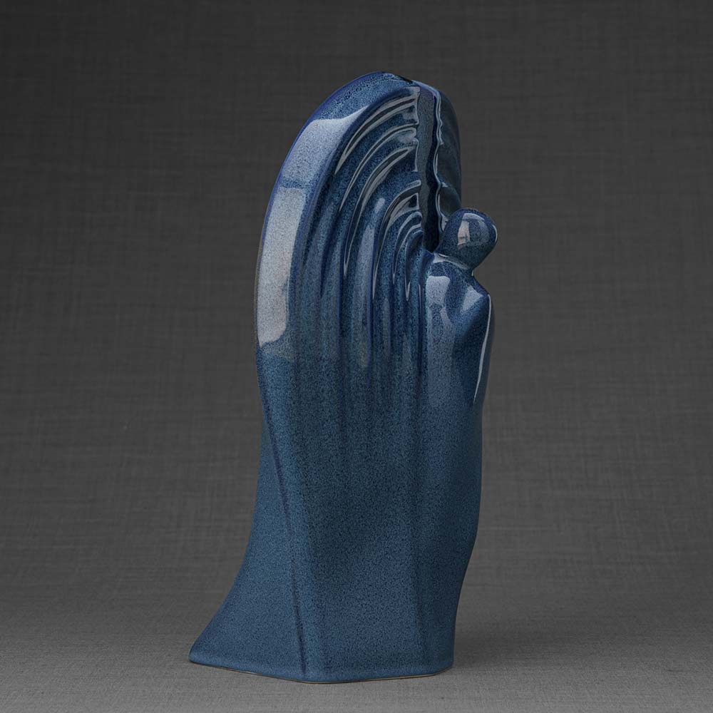 Guardian Angel Adult Cremation Urn for Ashes in Blue